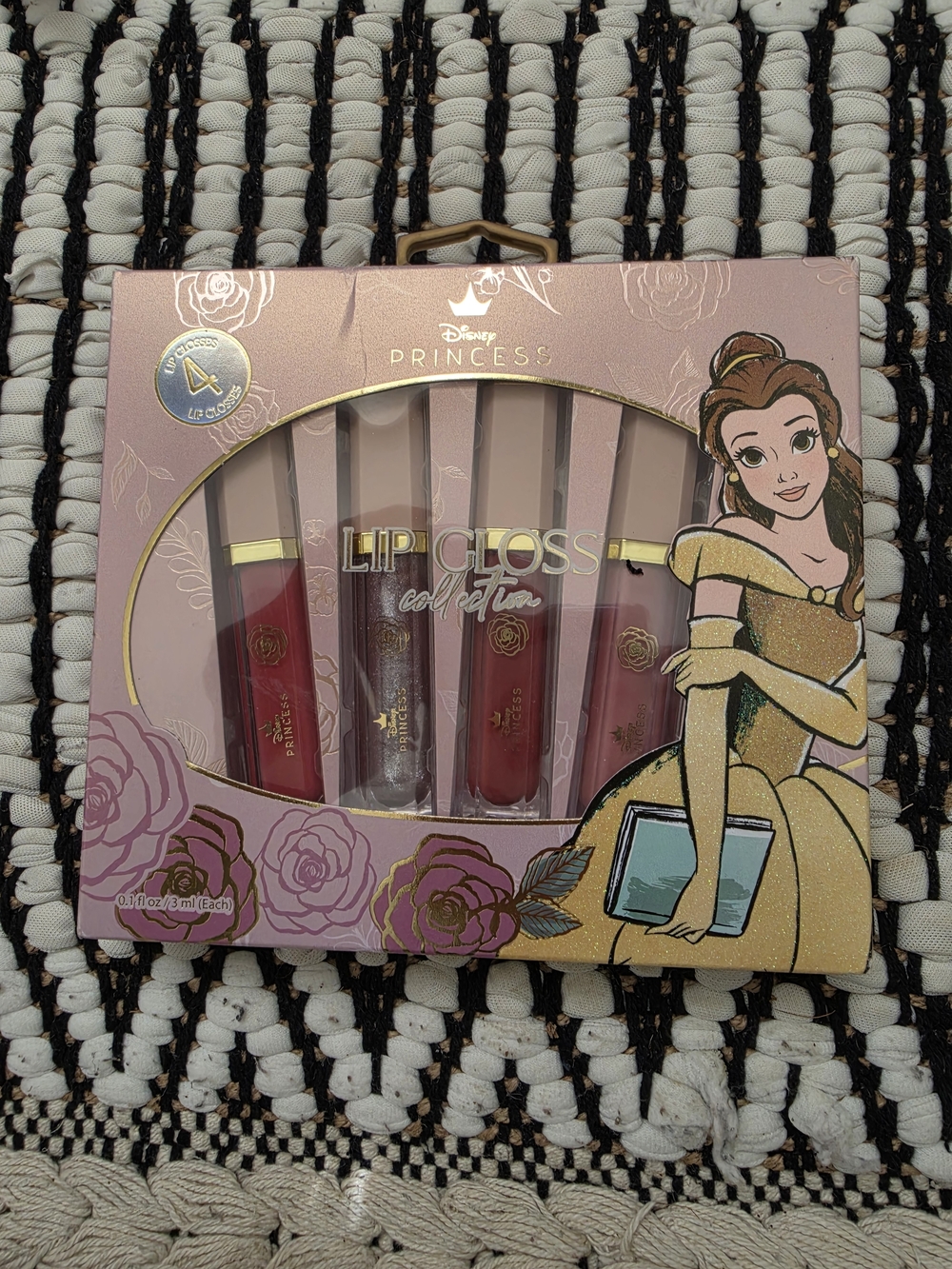 Disney Princess Lip Gloss Set - Pink, Red & Gold Accents